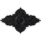 Ekena Millwork Melchor Diamond Ceiling Medallion (Canopies up to 4"), 67 1/4"W x 43 3/8"H x 4"ID x 2"P, Steel Gray CM70X43MLSGS - alternate 1